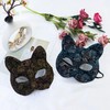 Zombie Party PVC Synthetic Cat Face Mask, Premium Patterned Mask for Cosplay Parties, One Size Face Pattern Mask [Style 3] 10ea