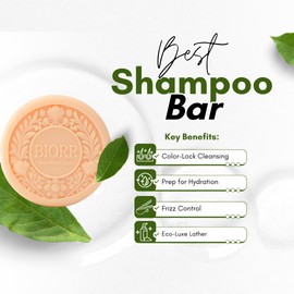 BIORR Solid Shampoo Bar Collection – Vegan, pH-Balanced, Natural & Zero-Waste Hair Care – Choose Your Formula (Timeless Glow Of The Gewel)
