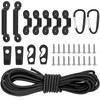 Apaspoil 9.8FT Bungee Cords for Kayak Deck Ring Kit -