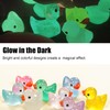 Nhemeylp 80PCS Mini Resin Animals, Glow-in-the-Dark Mini Figures, Tiny Decorative