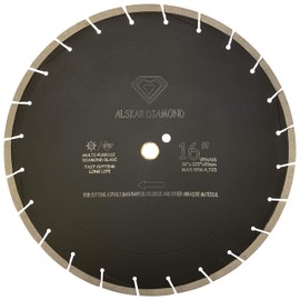 ALSKAR DIAMOND 16 inch Heatwave Dry Asphalt Cutting Segmented Diamond Saw Blades (16" Asphalt Cut)