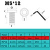 YFLeomry Pack of 40 Flat Head Screws M5 x 12