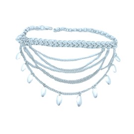 Unbranded Women Silver Metal Chain Boot Bracelet Cool Anklet Shoe Leaf Charms Bling Look