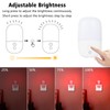 echosari LED Red Night Lights Plug into Wall, 2 Pack