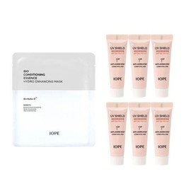IOPE Enhancing Mask + New UV Shield Tone-Up Sunscreen 60ml (10mlx6) / 아이오페 인핸싱 마스크 + new UV쉴드 톤업 선크림 60ml (10mlx6)