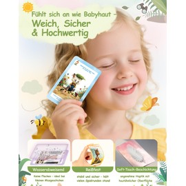 Explorer Cards Children's Outdoor Search Game - Montessori Natural Game with 55 Cards in 5 Themes, Turntable & Stickers, Weatherproof & Soft Touch, for Families, Forest Nursery & Birthdays from 4