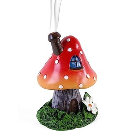 Something Different Wholesale Bright Multicolor Toadstool House Design Incense Cone Holder - 13cm x 9cm (1 Pc) - Eye-catching Design - Perfect Ambience Enhancer for Home & Office