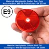 4 Pack Red Round Reflectors Screw On Diameter 60mm Diameter