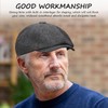 COACOM 1 Black Melon Hat, Flat Cap for Men, Newspaper