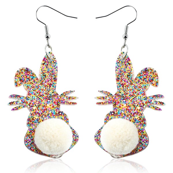 Easter Earrings, Rabbit Earrings, Easter Earrings, Women's Acrylic Easter Earrings,