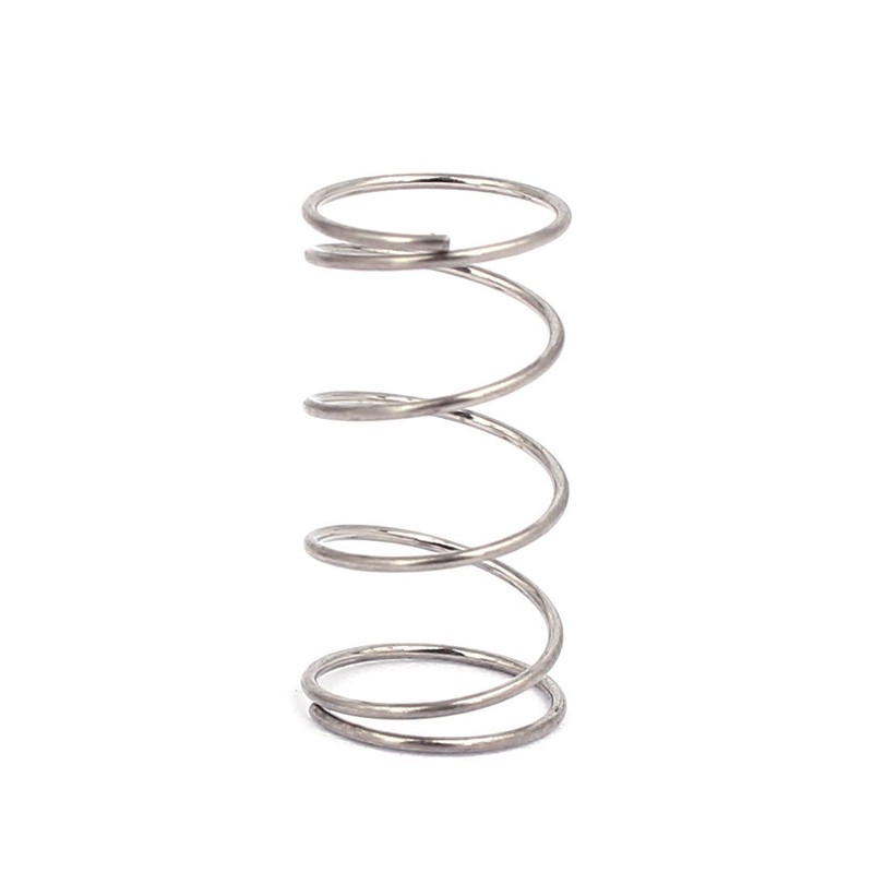 sourcingmap Compression Spring,304 Stainless Steel,8mm OD,0.5mm Wire Size,15mm Free Length,Silver