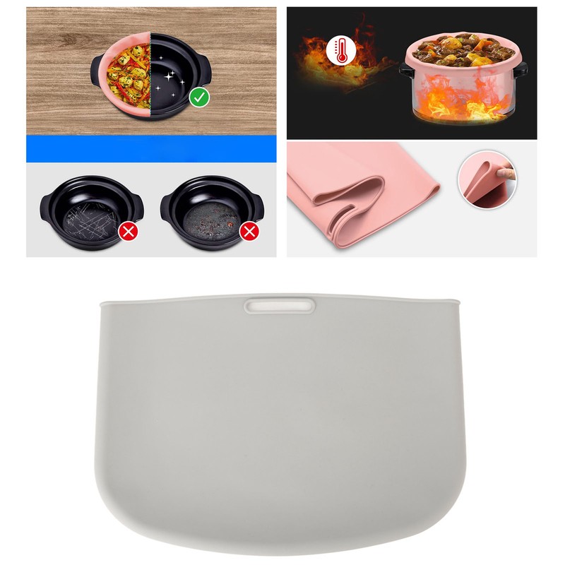 Small Silicone Slow Cooker Liner Reusable Leakproof Dishwasher Safe Cooking