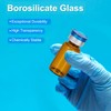 PATIKIL 12pcs 2ml Amber Borosilicate Glass Sample Vials with Aluminum