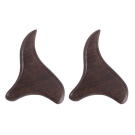 Healvian 2pcs Wooden Gua Sha Board Massage Tool Chicken Wing Wood Scraping Massage Tool for Reflexology Natural Wooden Massager for Body and Foot Relaxation