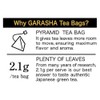 GARASHA Genmaicha Tea Bags, Japanese green tea with roasted rice,