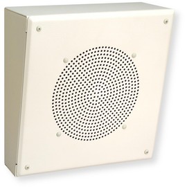 Bogen MB8TSL Metal Box Speaker, 8 Inch Full Range Cone Driver, 70V/25V Transformer, Angled Downward Sound, Commercial Audio System, Selectable Power Output, 4W Max Power Rating