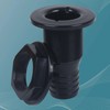 1-1/4in Thru Hull Fittings for Boats, ABS Plastic Through Hull