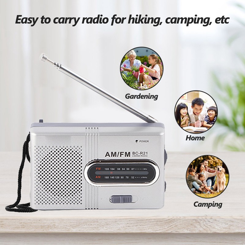 Universal Portable AM/FM Mini Radio Stereo Speakers Receiver Music Player