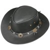 Concho Leather Hat Scippis cowboy hat Australian hat (XL/60-61 -