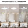 AHAWILL Retractable Ceiling Fan with Lights,42 Inch Low Profile Ceiling