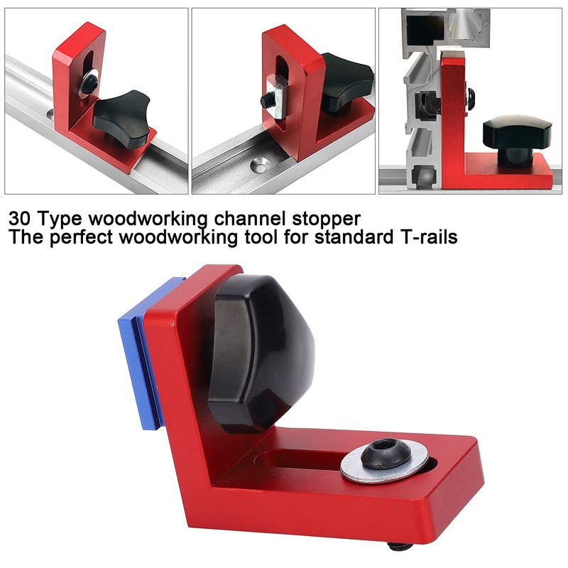 Miter Track Stop, Aluminum Alloy T Slot Limiter Flip Stop
