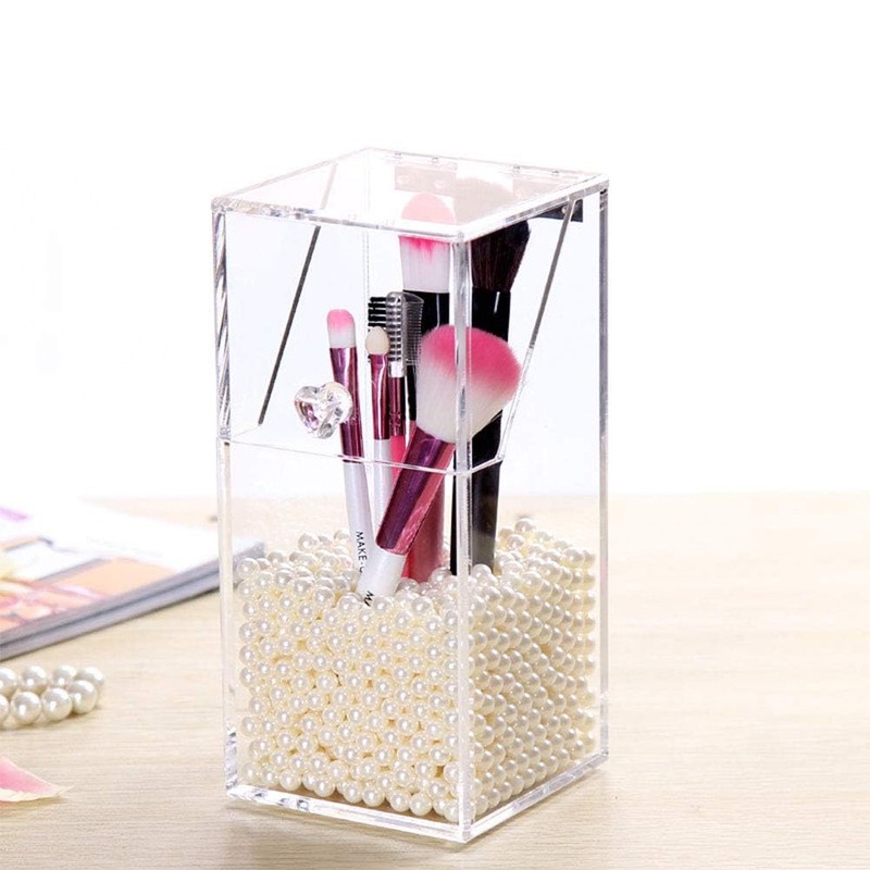 1300pcs Beads for Makeup Brush Holder, Glossy Pearls Beads Decoration
