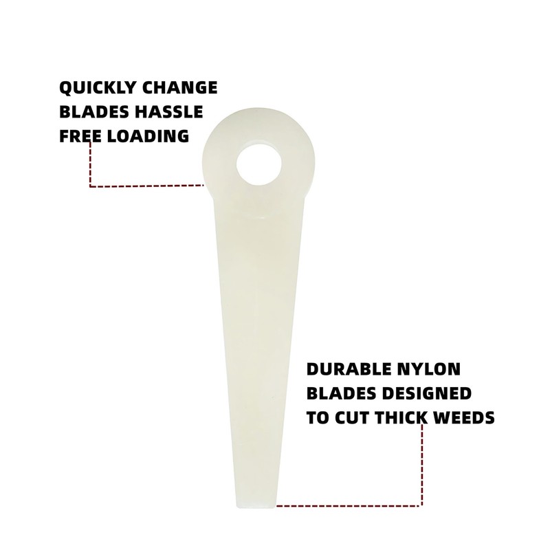 Taruimoo 27pcs Weed Eater Blades, Replacement Polycut Trimmer Head Poly