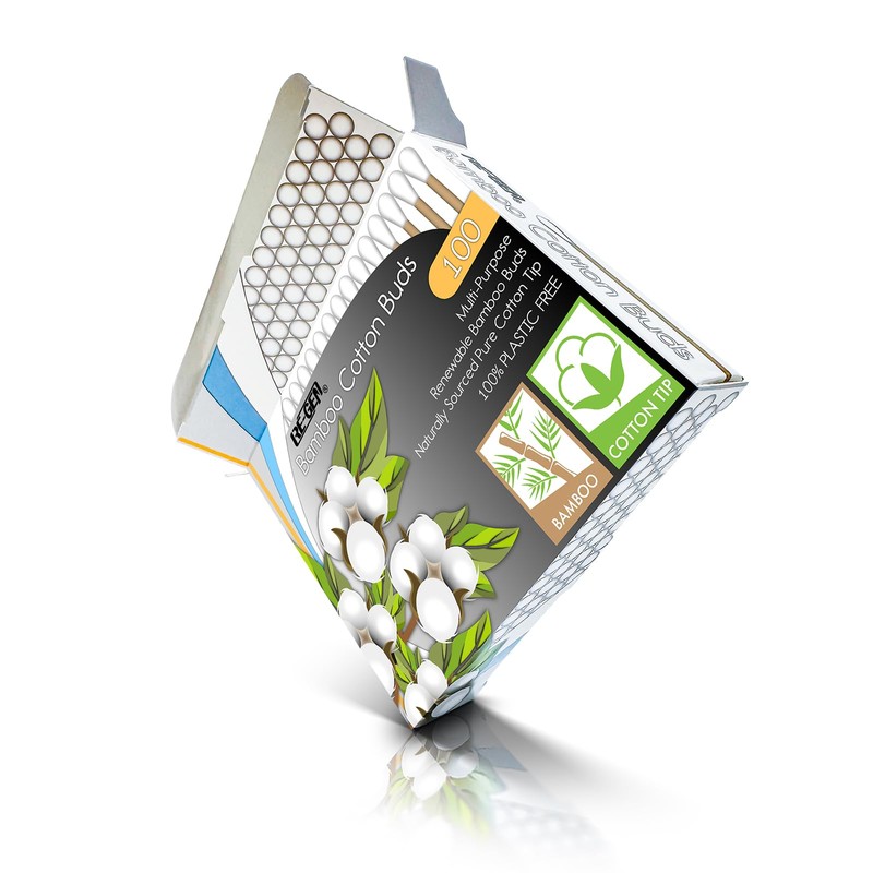 RE-GEN Bamboo Cotton Buds 200 Pack (2x 100pc Box) |