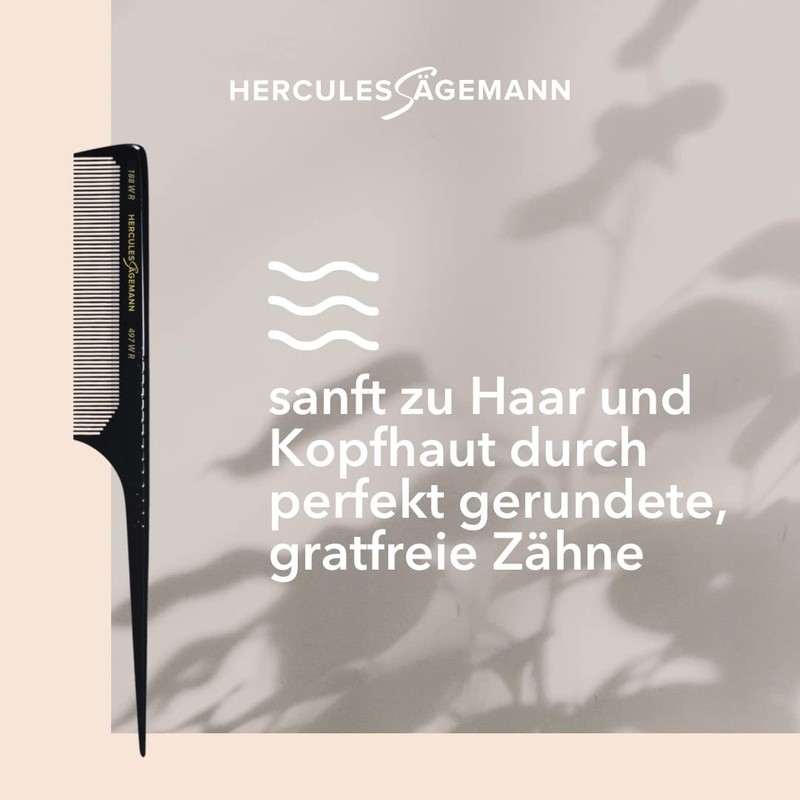 HERCULES SÄGEMANN - 188WR-497WR | Comb made of high-quality ebonite