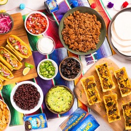 Ortega Taco Dinner Kit, Fiesta Flats Tacos, 12 Count
