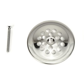 PF WaterWorks Bathtub/Bath Tub Drain Shoe Grid/Strainer Cover with Matching Screw;Chrome; PF0915-CH