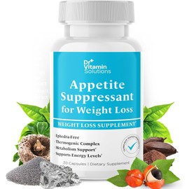 DR VITAMIN SOLUTIONS - Supresor del apetito para la pérdida de peso, quemador de grasa termogénico, libre de efedra | Diet Pills for Wome...