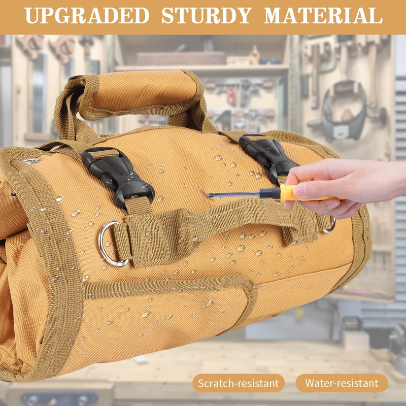 Tool Organizer Bag Foldable Roll Up Heavy Duty Mechanic Tool