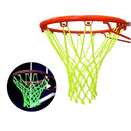 Rapidbok Luminous basketball nets, glow-in-the-dark basketball net, nightlight luminous basketball net replacement for outdoor night paly, 19 x 14 x 3 cm (7.5 x 5.5 x 1.2 inches)