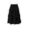 Girls High Waisted Ruffle Maxi Skirt Soft Cotton Long Skirts