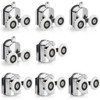 Replacement Shower Door Fixing Wheels 25mm in Chrome - 4x