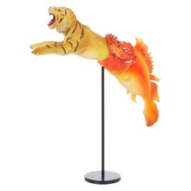 Salvador Dali Tiger with Fish Sculpture Plastic SD09
