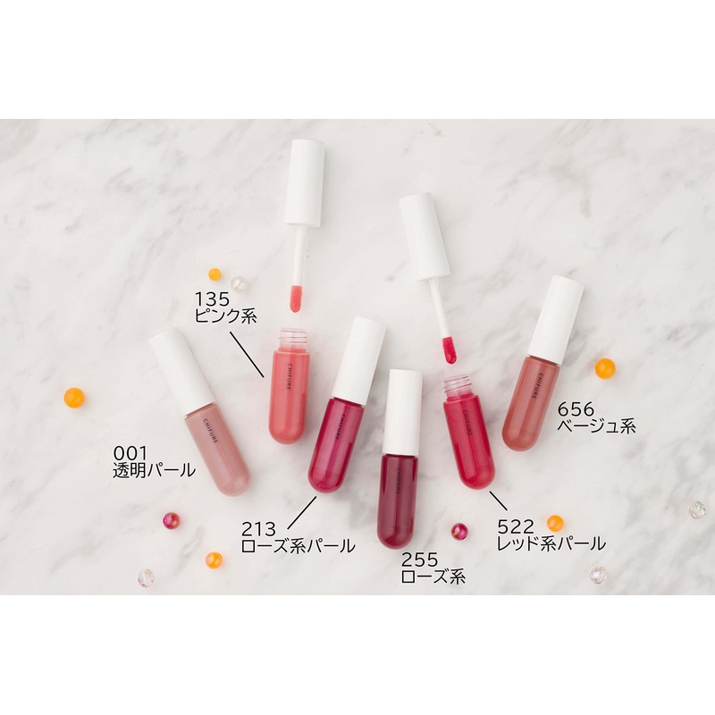 Chifure Lip Gel, Lipstick, Unscented, 7.6 oz (213 Rose Pearl,