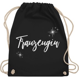 Shirtracer - Gym Bag Backpack - JGA Stag Night Women - Maid of Honour White Stars, 01 black