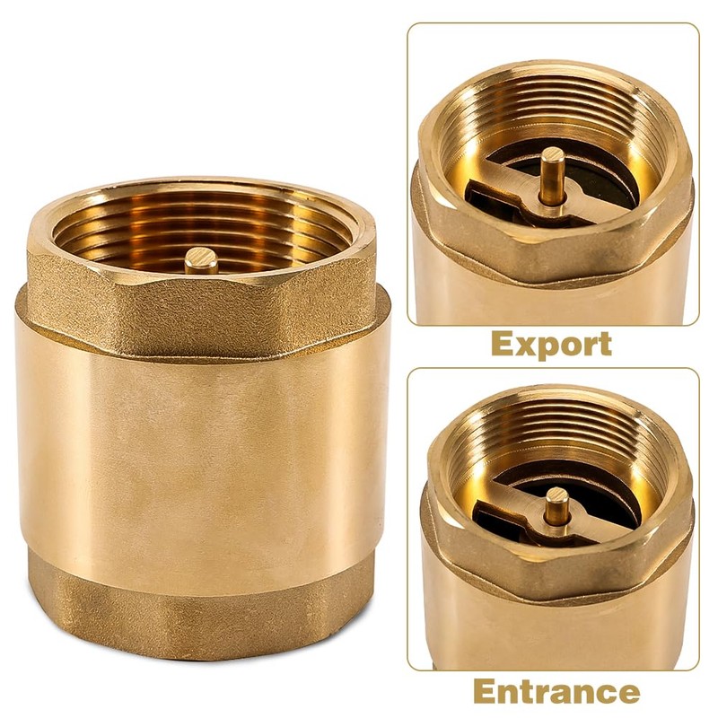 2 Inch Brass Check Valve with Female Thread, DN50 Backflow