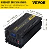 VEVOR Power Inverter, 2500W Modified Sine Wave Inverter, DC 12V