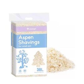 Niteangel Aspen Shaving Hamster Beddings for Syrian Dwarf Hamster Gerbil Mice Degu Rat Rabbit Bunny Guinea Pig Chinchilla Hedgehog or Other Small Pets (30L - 4mm)