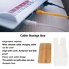 Cable Management Box Stylish Extension Socket Cord Organizer Box with