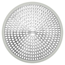 LEKEYE Shower Drain Hair Catcher | Strainer | Shower Stall Drain Cover | Bathroom Drain Protector Stainless Steel and Silicone(Light Gray)