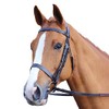 Shires Aviemore Plain Bridle With Rubber Grip Reins - Black: