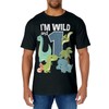 I'm Wild and 1 Dinosaurs Theme Birthday Dinosaur Party T-Shirt