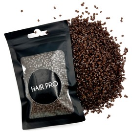 HairPro Extension Italian Keratin Granulated Glue Beads - Brown #2.3 - For Hair Extensions & Fusion I-Tip Extensions (20 gram)
