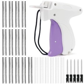 Flex Clip Gun for Clothing, Speedy Quick Clothing Fixer, Micro Stitchy Gun, Clothing Fixer, Labelling Gun Clothing, Mini Quick Repair Garment Sewing Machine with 6 Needles, 1000 Plastic Needle