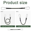 4PCS Bungee Cords with Carabiner Clips, Clips Bungee Cords, Bungee