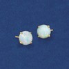 Ross-Simons 5mm Opal Stud Earrings in 14kt Yellow Gold